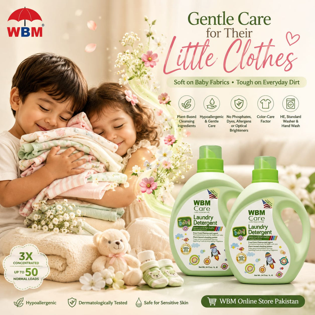 Hypoallergenic Baby Liquid Laundry Detergent for Gentle Care in Pakistan