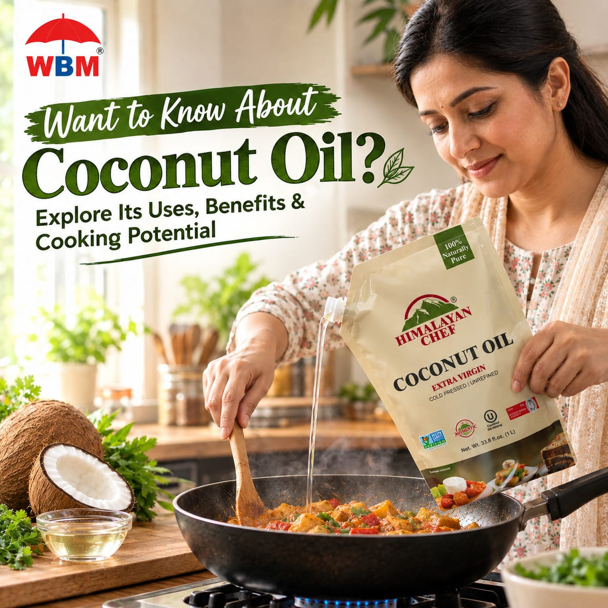 Want to Know About Coconut Oil? Explore Its Uses, Benefits & Cooking Potential