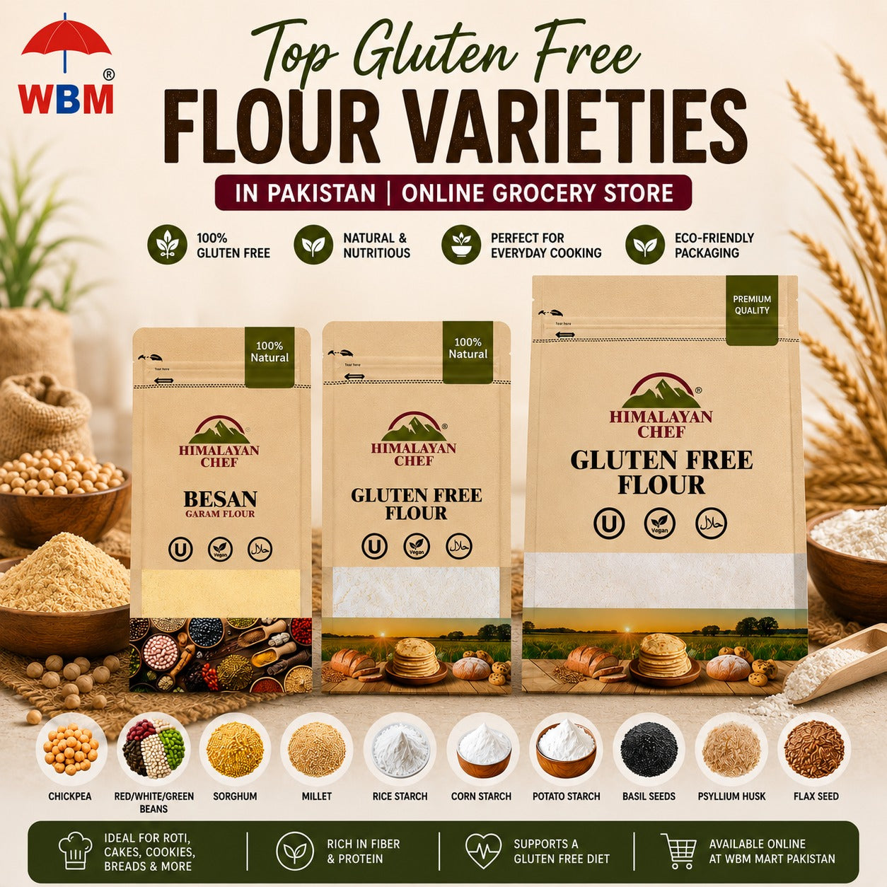 Top Gluten Free Flour Varieties in Pakistan | Online Grocery Store