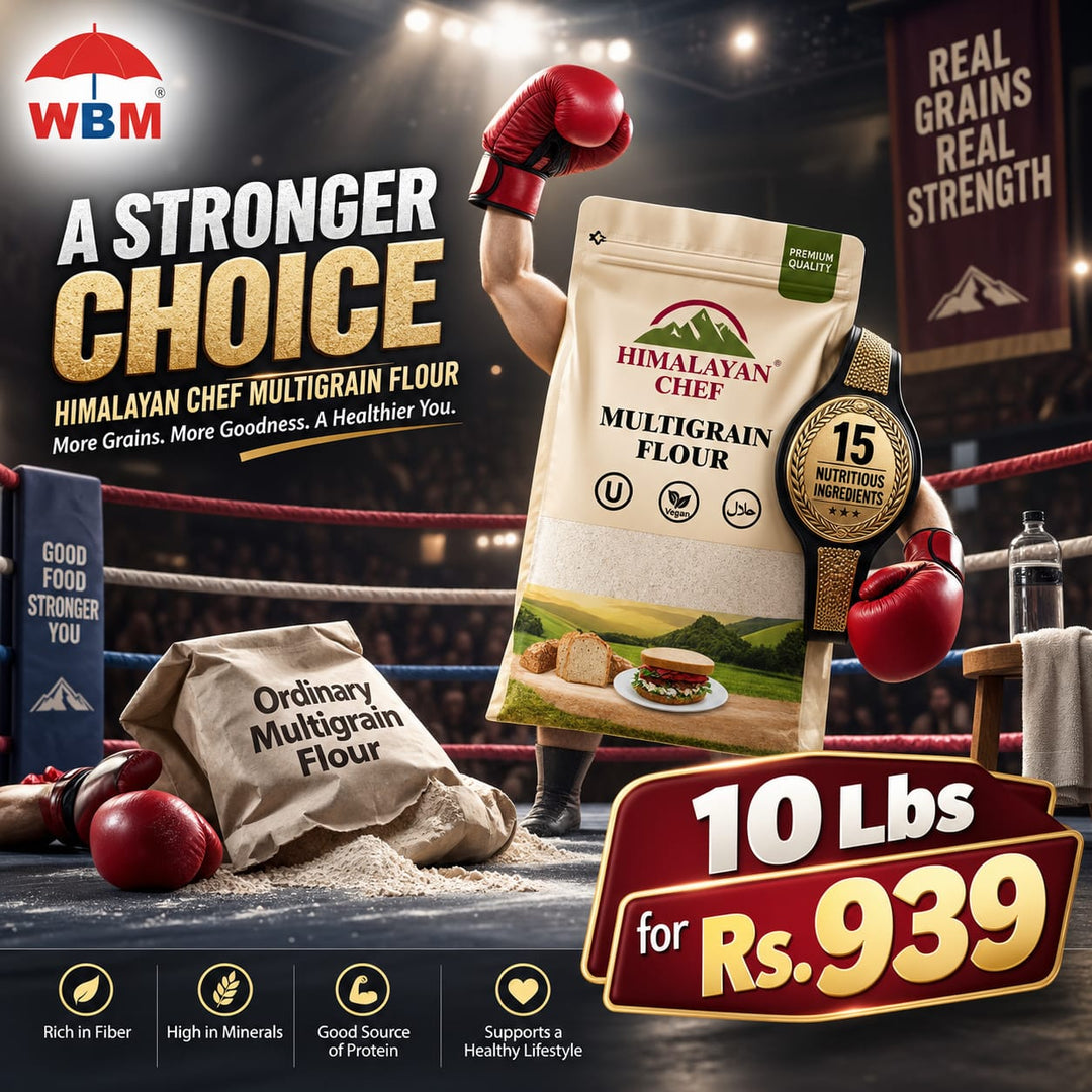 Get 10 Lbs Multigrain Flour for Rs. 939 with 14+ Healthy Ingredients in Pakistan