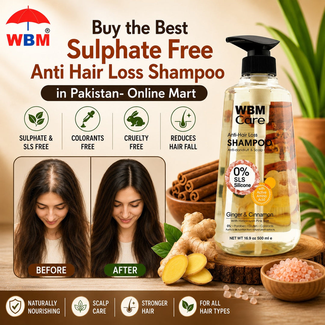 Buy the Best Sulphate Free Anti Hair Loss Shampoo in Pakistan- Online Mart