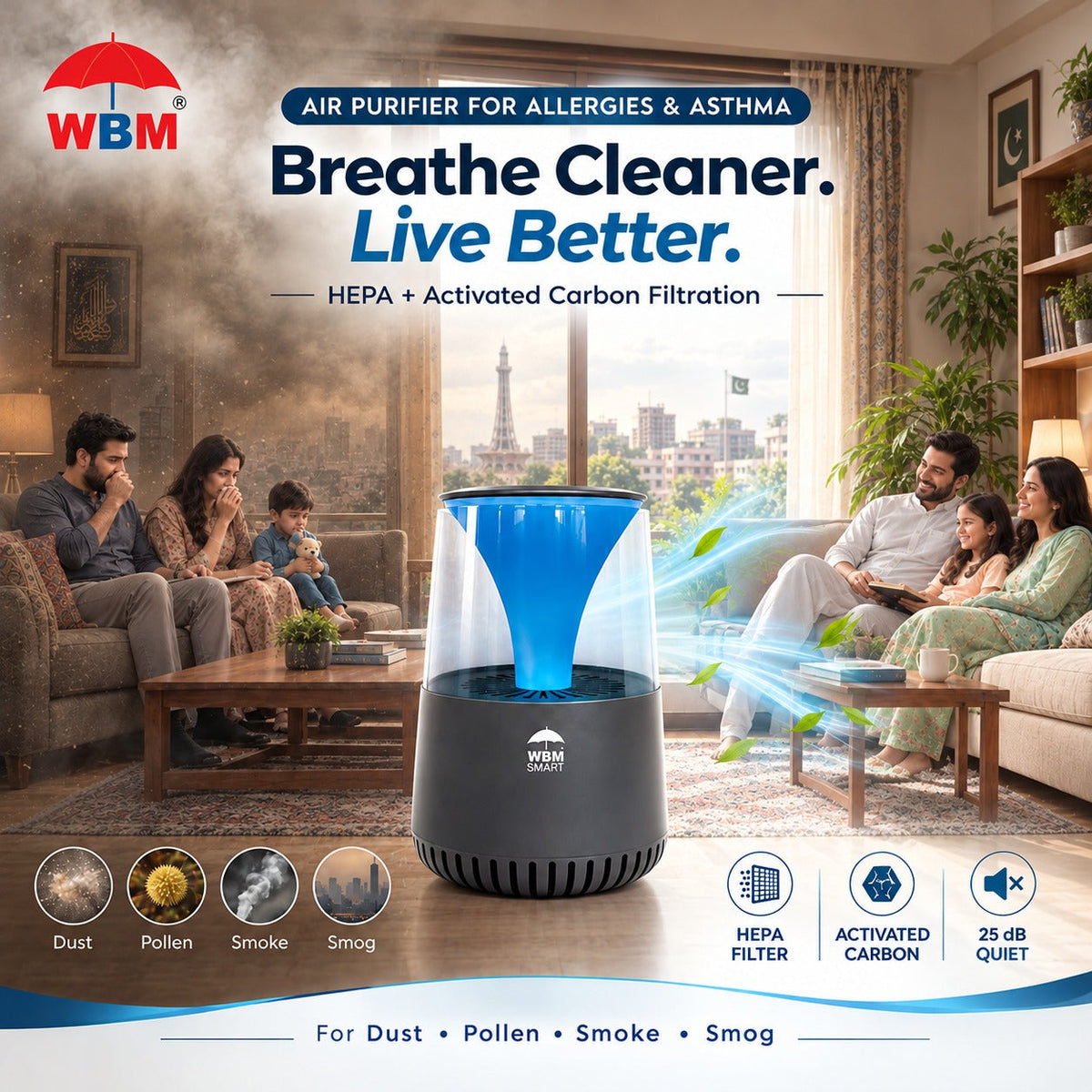 Why Is an Air Purifier Necessary for Allergy and Asthma Patients in Pakistan?