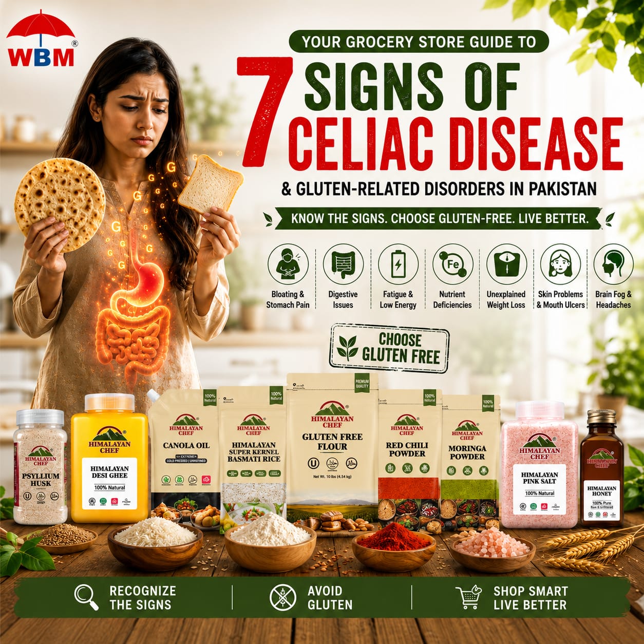 Your Grocery Store Guide to Gluten: 7 Signs of Celiac Disease and Gluten-Related Disorders in Pakistan
