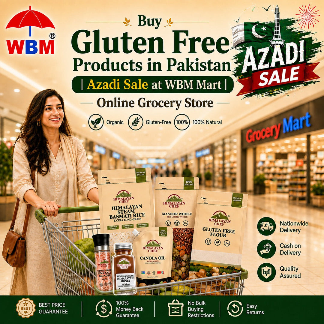 Buy Gluten Free Products in Pakistan | Azadi Sale at WBM Mart Online Grocery Store