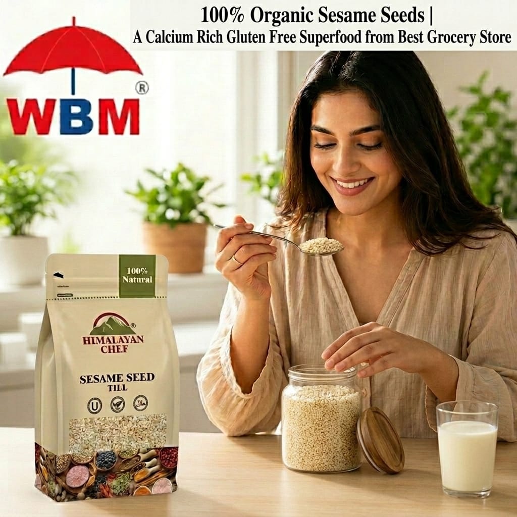 100% Organic Sesame Seeds | A Calcium Rich Gluten Free Superfood from Best Grocery Store