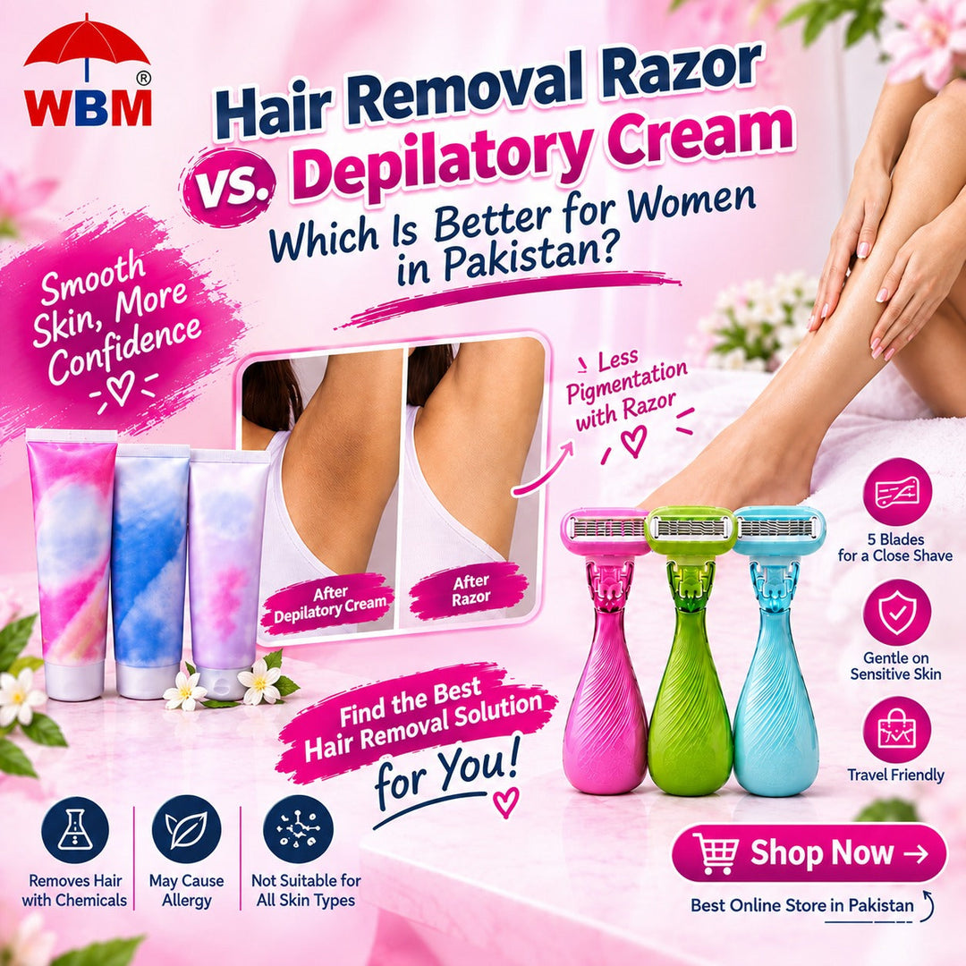Hair Removal Razor vs. Depilatory Cream | Which Is Better for Women in Pakistan?