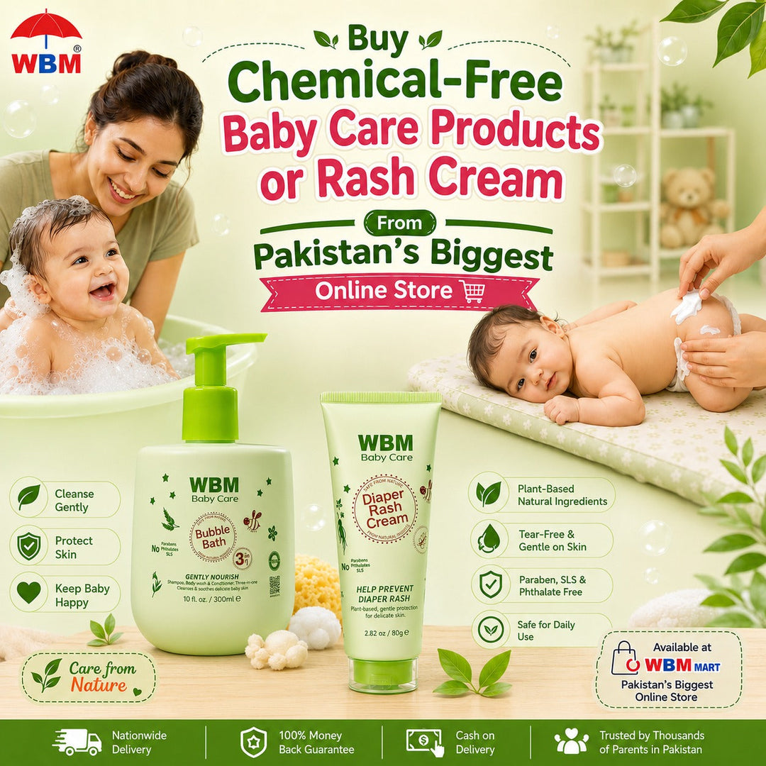 Buy Chemical-Free Baby Care Products or Rash Cream From Pakistan’s Biggest Online Store