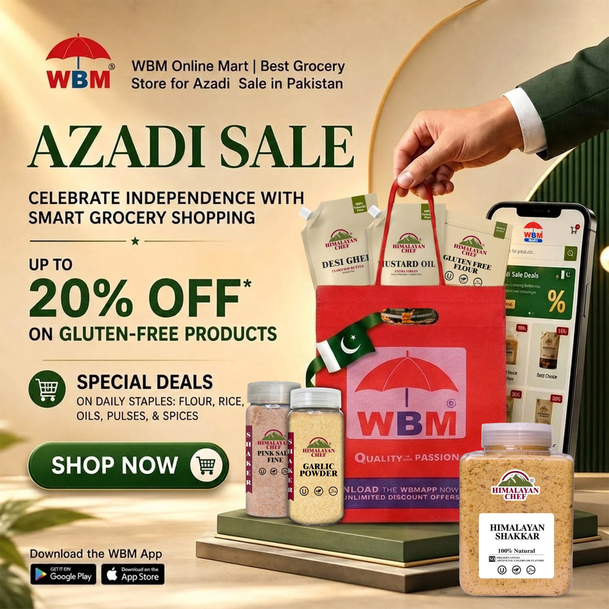 WBM Online Mart | Best Grocery Store for Azadi Sale in Pakistan