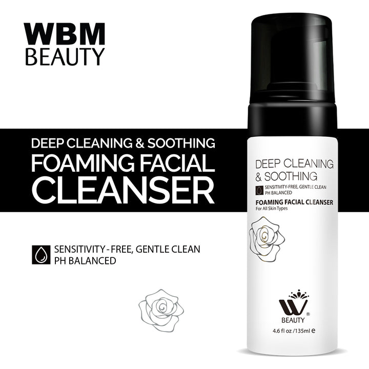 Foaming Facial Cleanser - 135ml | WBM Beauty