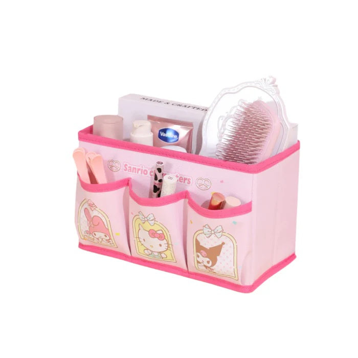 Sanrio Fabric Storage Box with 3 Side Pockets – Cute Foldable Organizer Bin | WBM MART