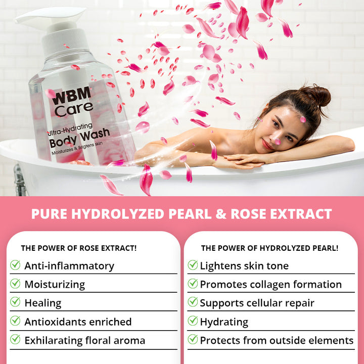 Body Wash Rose &amp; Pearl - 500 ml | WBM Care