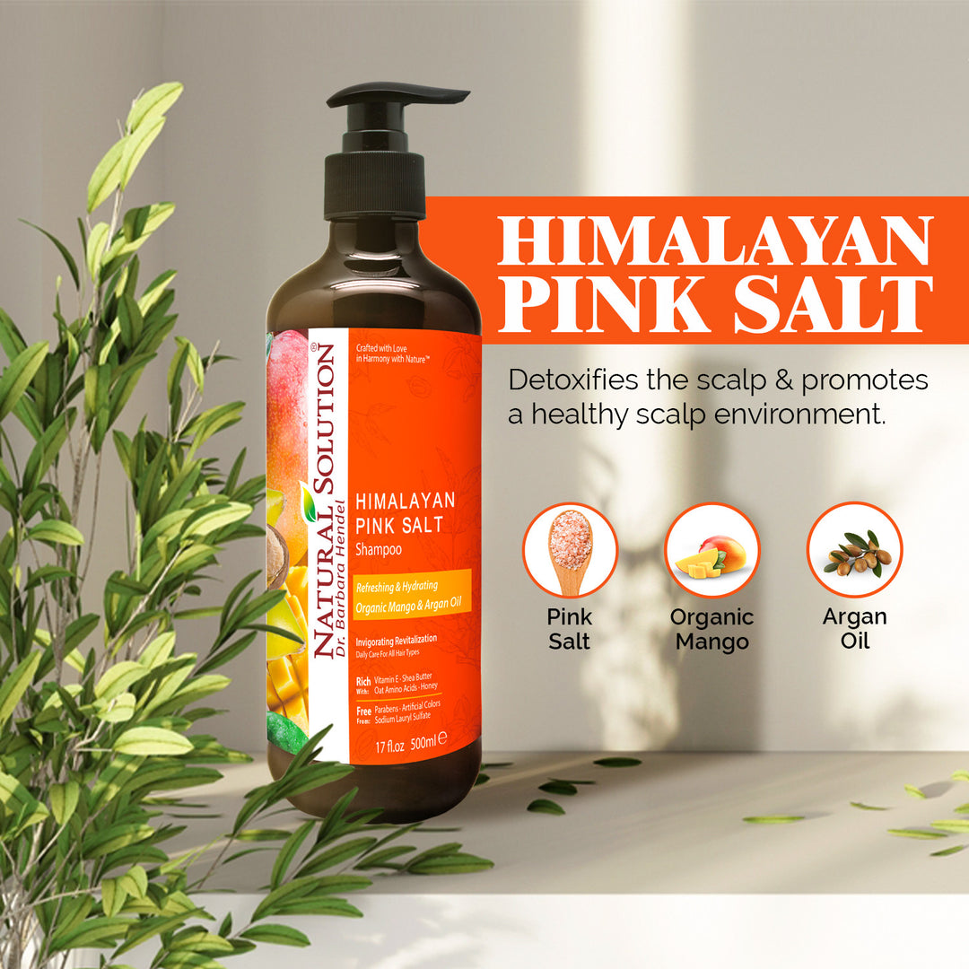 Refreshing and Hydrating Shampoo with Organic Mango &amp; Argan Oil - 500ml | Natural Solution