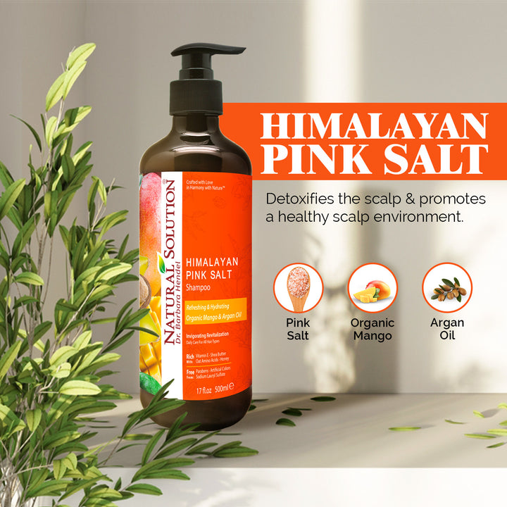 Refreshing and Hydrating Shampoo with Organic Mango &amp; Argan Oil - 500ml | Natural Solution