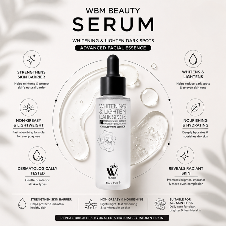 Advanced Whitening Anti Wrinkle Serum - 30ml | WBM Beauty