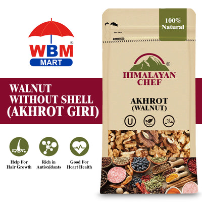 Walnut without Shell (Akhrot Giri) - 0.2 lbs (100g) | Himalayan Chef