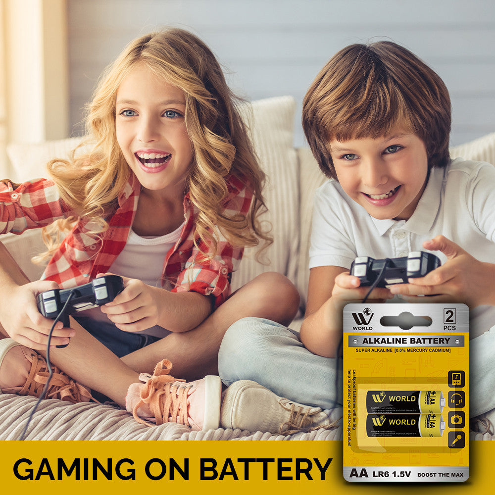 Alkaline Battery Cells AA - 2 Pcs | WBM World
