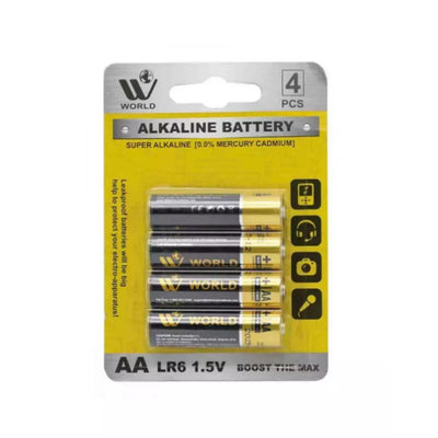Alkaline Battery Cells AA - 4 Pcs | WBM World