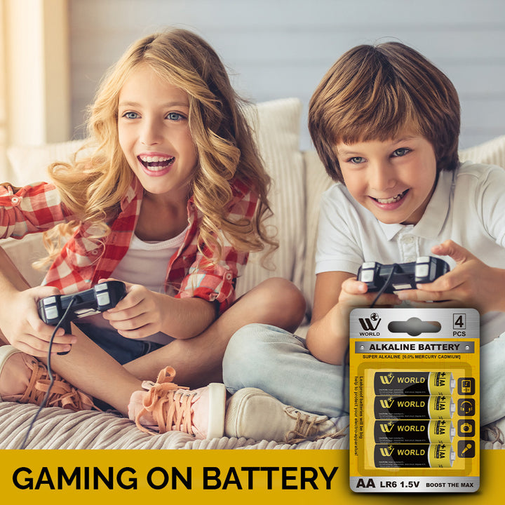 Alkaline Battery Cells AA - 4 Pcs | WBM World