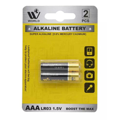 Alkaline Battery Cells AAA - 2 Pcs | WBM World