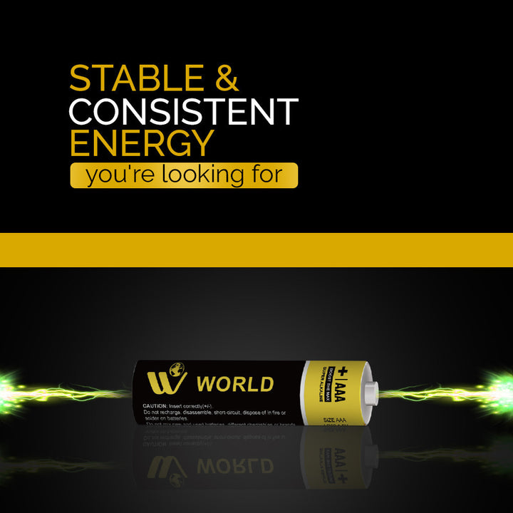 Alkaline Battery Cells AAA - 4 Pcs | WBM World