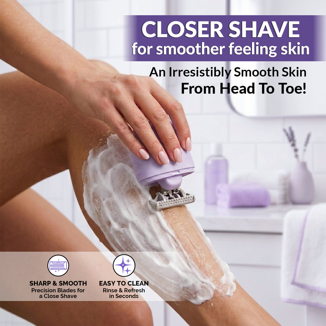 All In One Portable Women Razor with Extra Refill &amp; Soap Bar (Any Random Color) | WBM Beauty