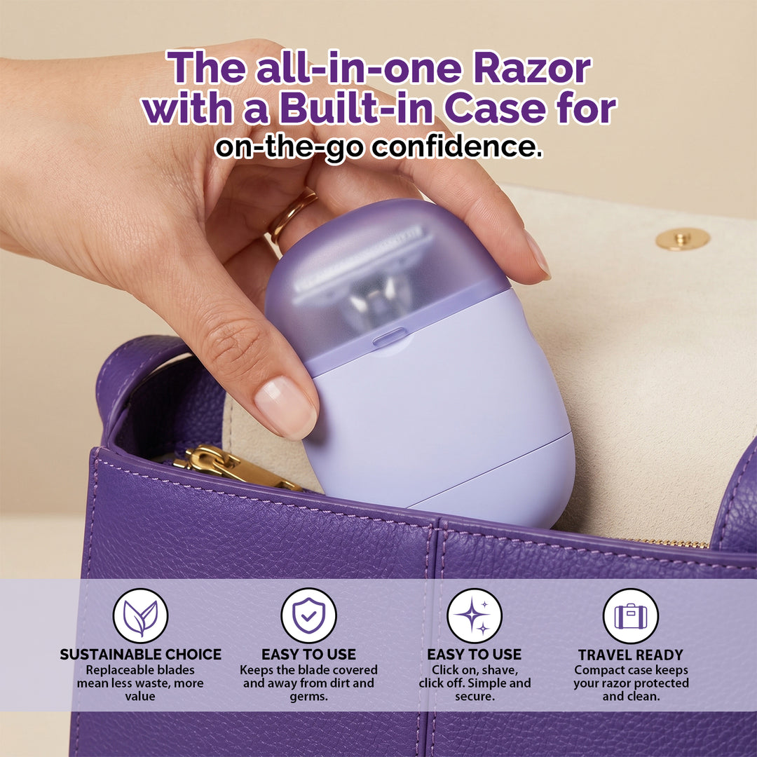 All In One Portable Women Razor with Extra Refill &amp; Soap Bar (Any Random Color) | WBM Beauty