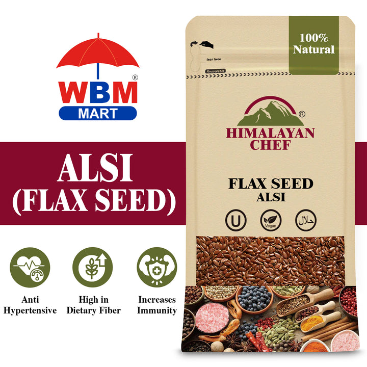 Alsi (Flax Seed) - 0.2lbs (100g) | Himalayan Chef