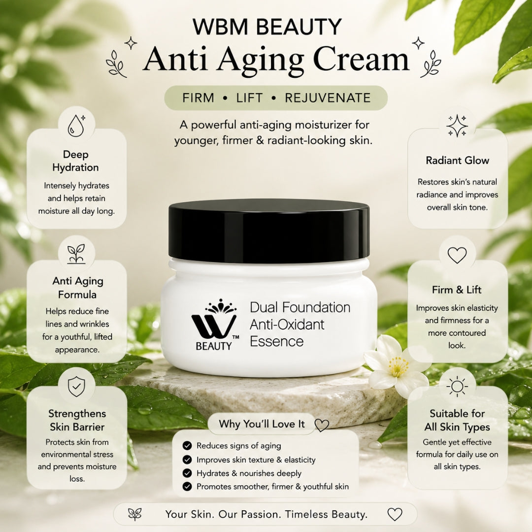 Anti-Aging Cream Dual Foundation  - 50g | WBM Beauty
