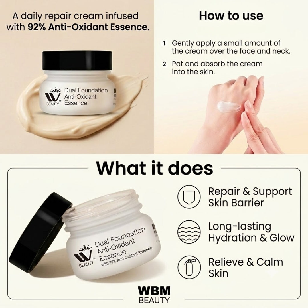 Anti-Aging Cream Dual Foundation  - 50g | WBM Beauty