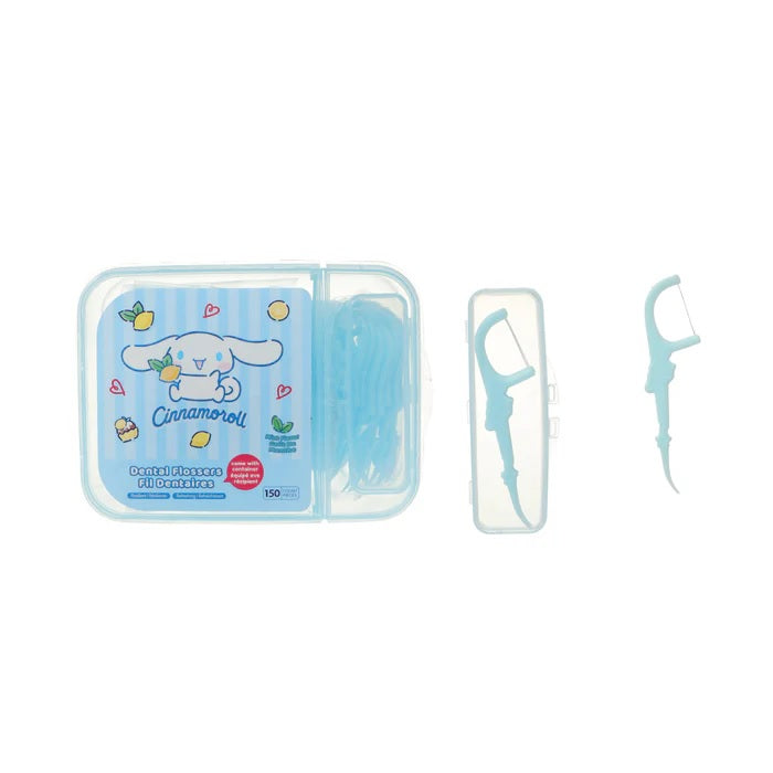 Cinnamoroll Extra Fine Mint Dental Flossers – 150 Count Family Pack | WBM MART