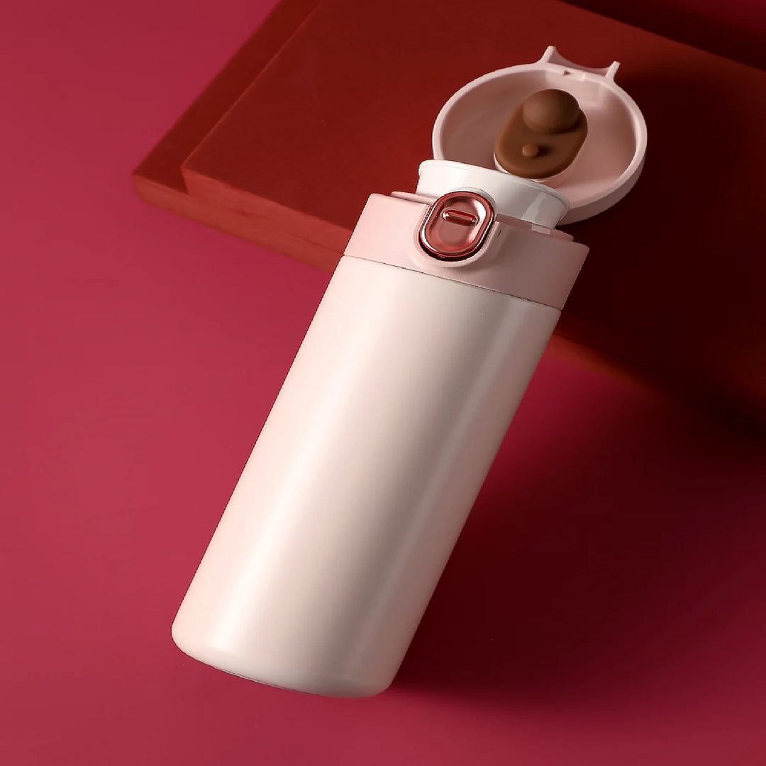 Insulated Bottle with Spring Buckle Cover 420mL random color | WBM MART