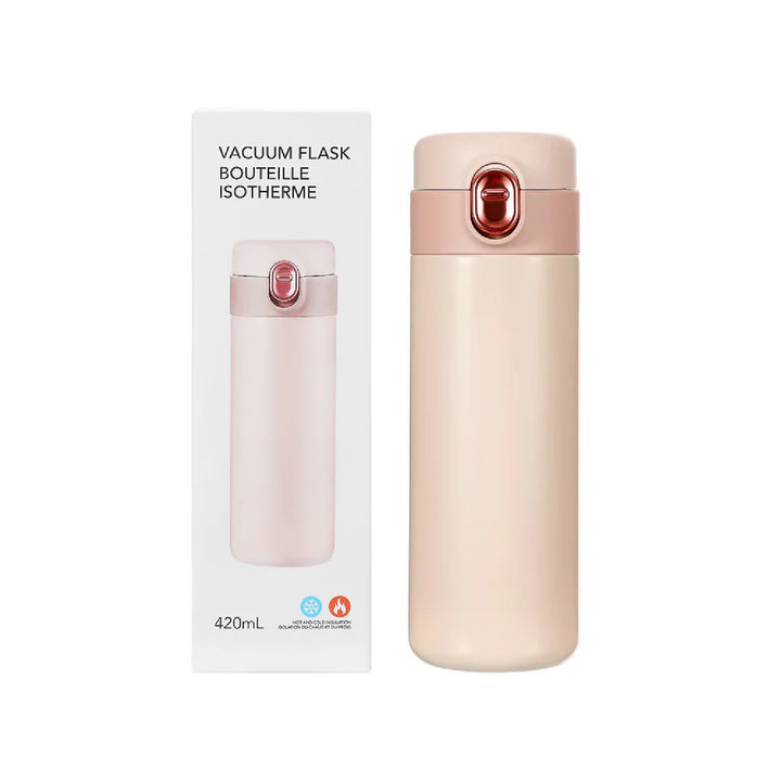 Insulated Bottle with Spring Buckle Cover 420mL random color | WBM MART