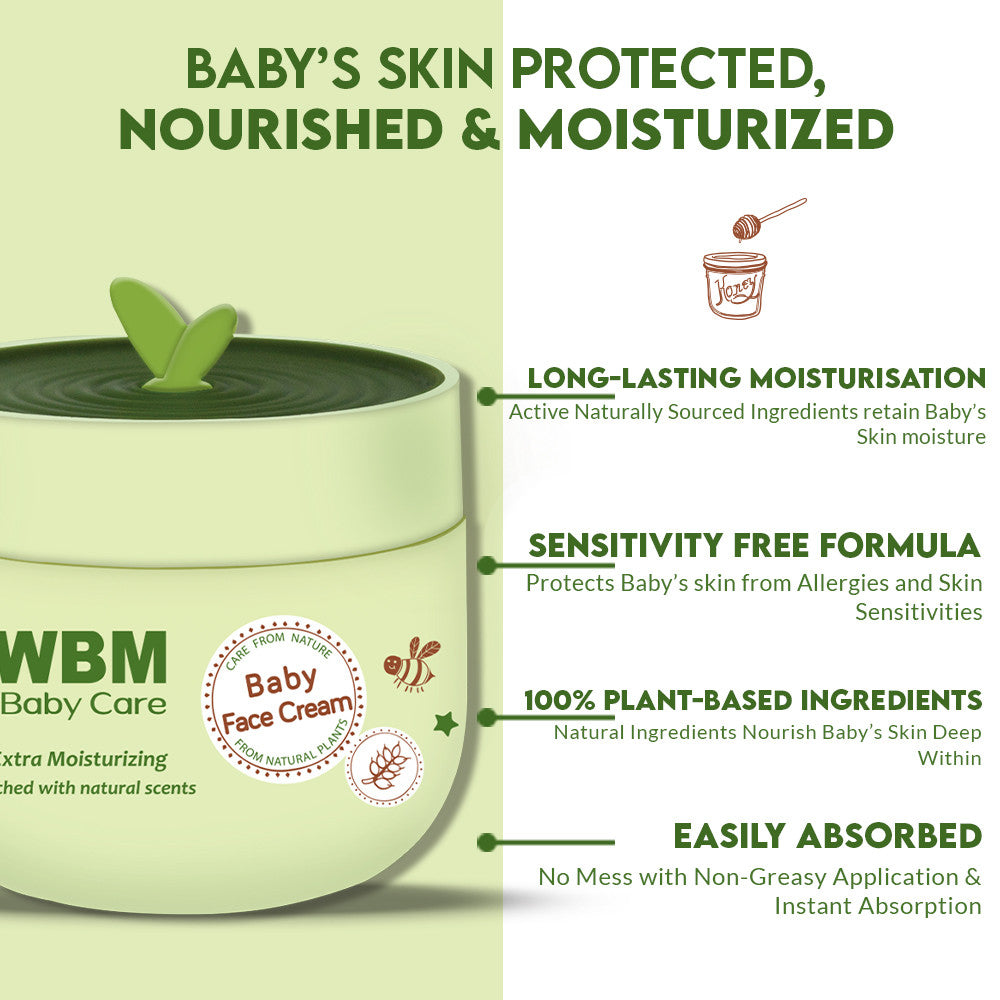 Baby Face Cream - 50 g | WBM Baby Care