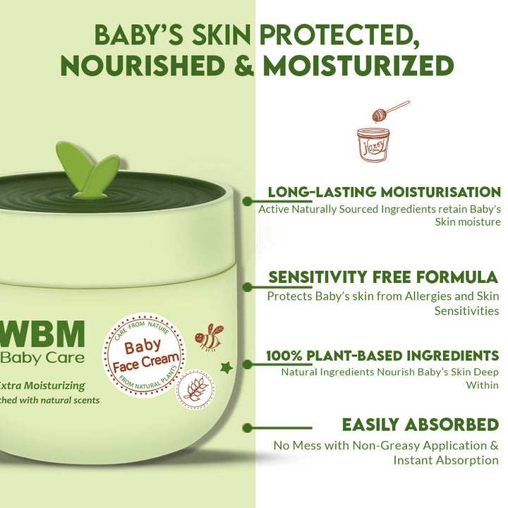 Baby Face Cream - 50 g | WBM Baby Care