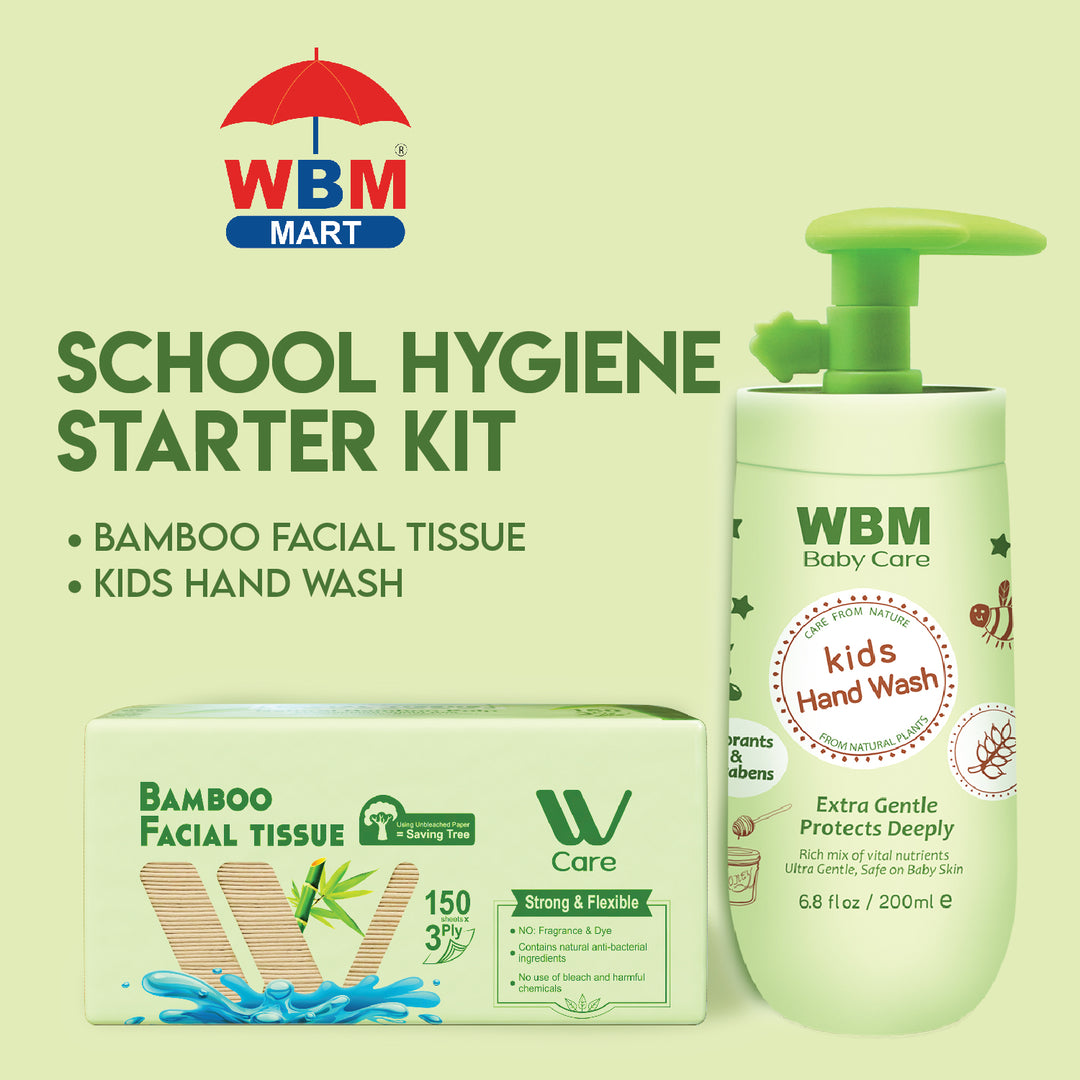 WBM Kids School Hygiene Kit – Hand Wash, Tissue