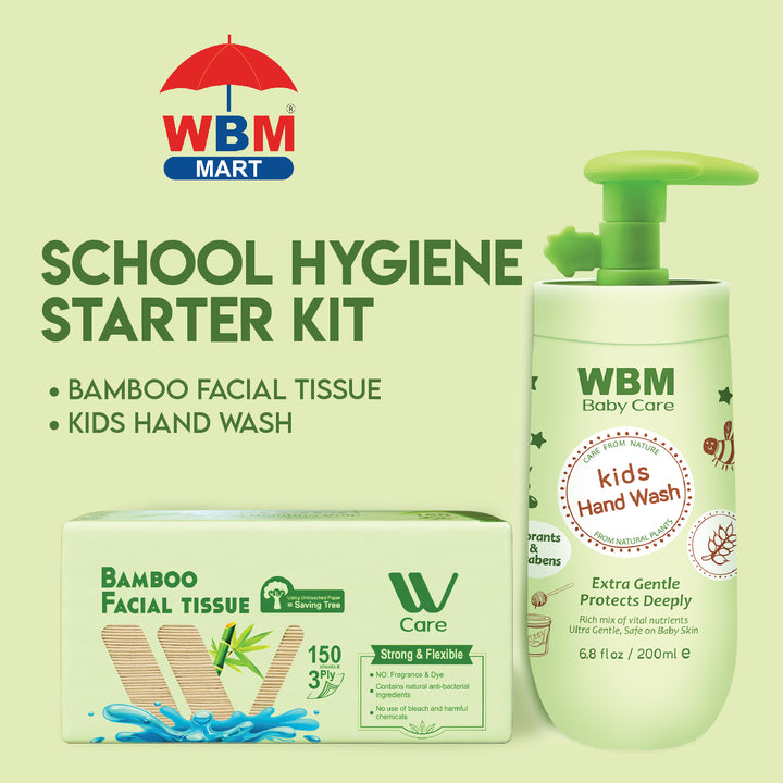 WBM Kids School Hygiene Kit – Hand Wash, Tissue