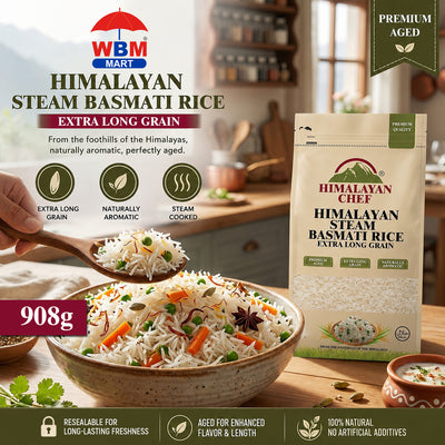 1121 Kainat Steam Basmati Rice - 2 lbs (908g) | Himalayan Chef