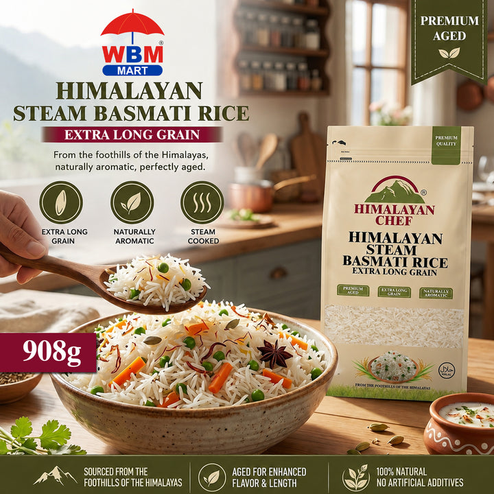 1121 Kainat Steam Basmati - 2 lbs (908g) | Himalayan Chef