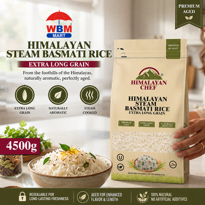 1121 Kainat Steam Basmati Rice - 10 lbs (4500g) | Himalayan Chef