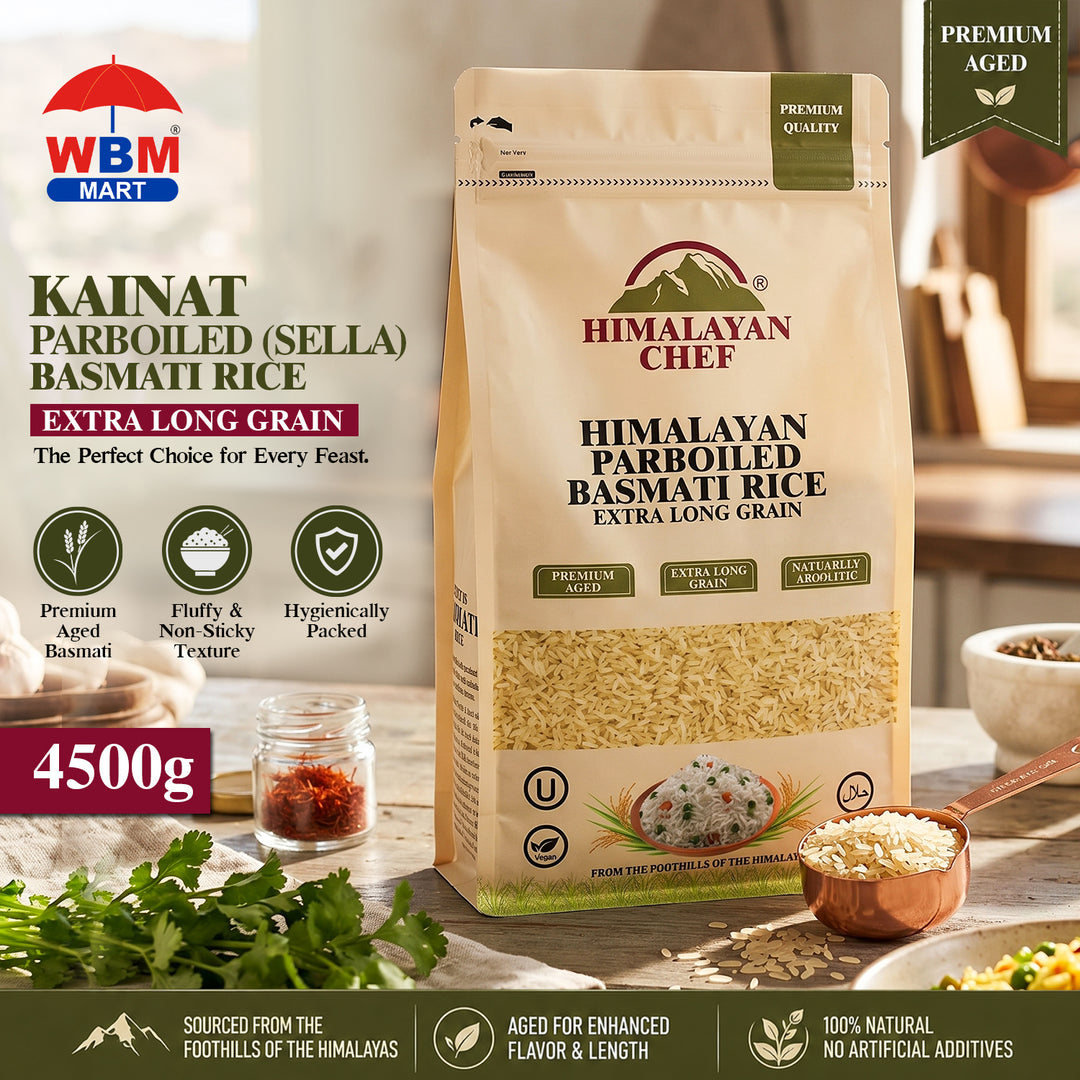 Kainat Parboiled (Sella) Basmati Rice - 10 lbs (4500g) | Himalayan Chef