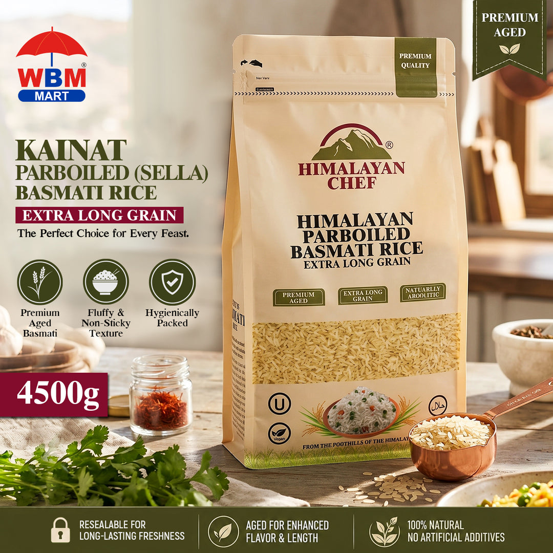 Kainat Parboiled (Sella) Basmati Rice - 10 lbs (4500g) | Himalayan Chef