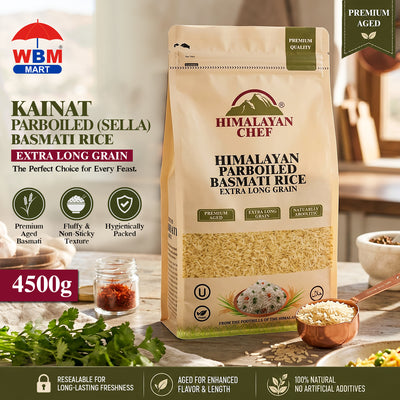 Kainat Parboiled (Sella) Basmati Rice - 10 lbs (4500g) | Himalayan Chef