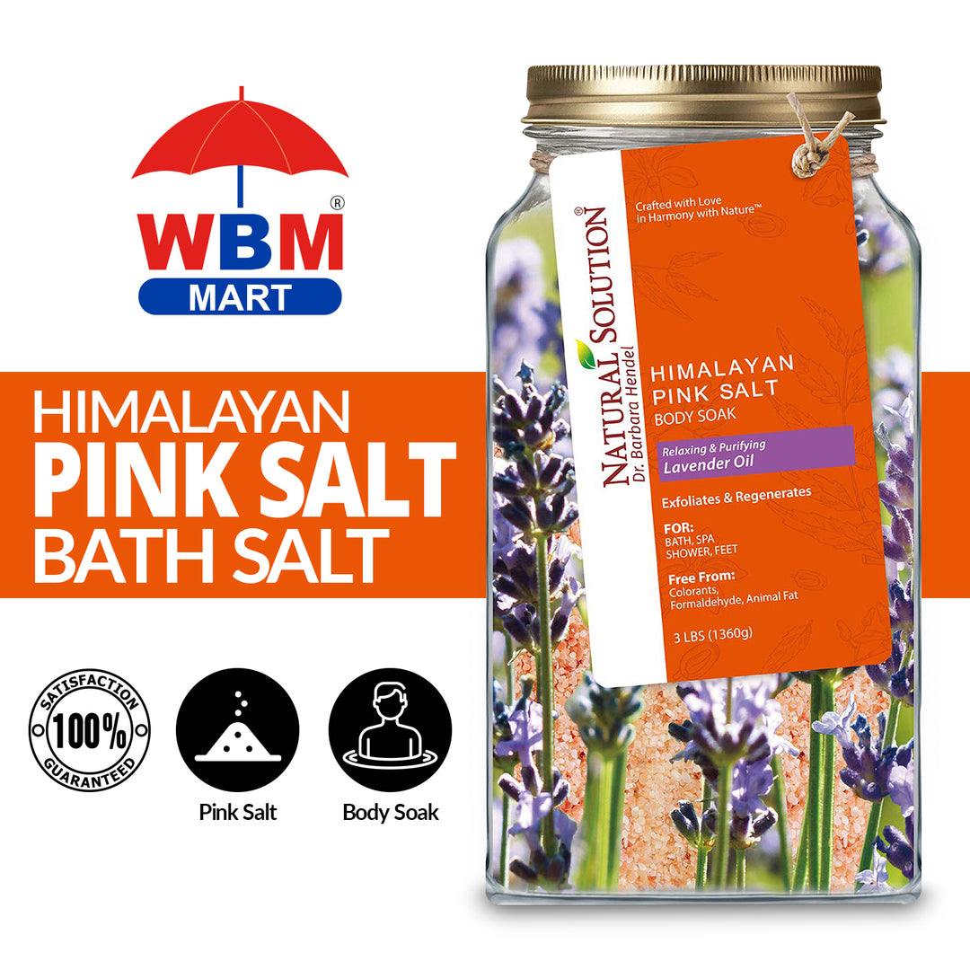 Himalayan Pink Salt Bath Salt - 1360 g | Natural Solution