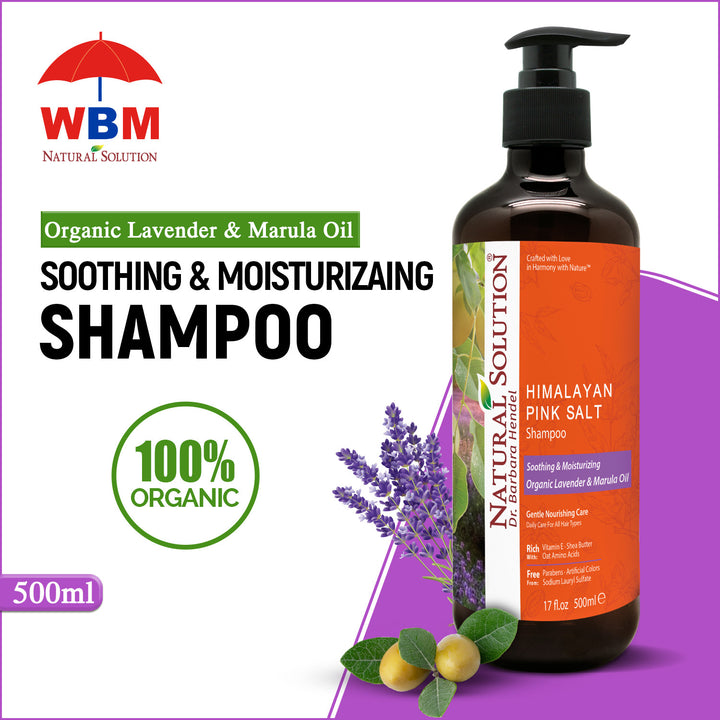 Soothing &amp; Moisturizing Shampoo with Organic Lavender &amp; Marula Oil - 500ml | Natural Solution