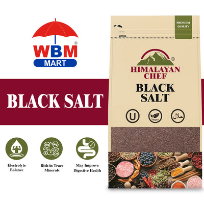 Black Salt Bag - 1 lbs (454g) | Himalayan Chef