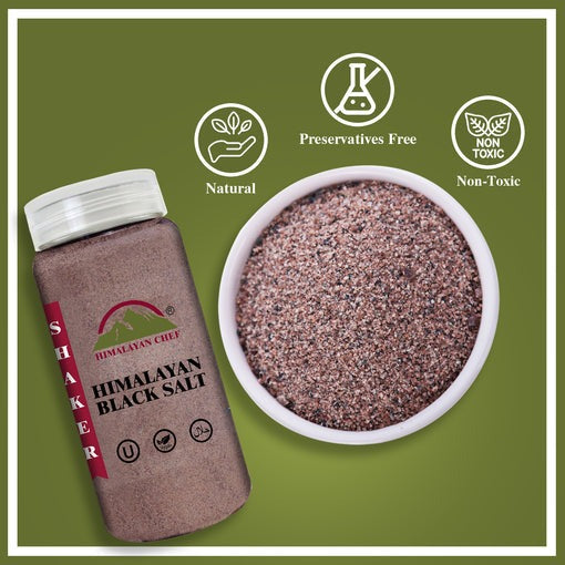 Black Salt Plastic Shaker- 0.8 lbs (354g) | Himalayan Chef