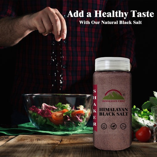 Black Salt Plastic Shaker- 0.8 lbs (354g) | Himalayan Chef