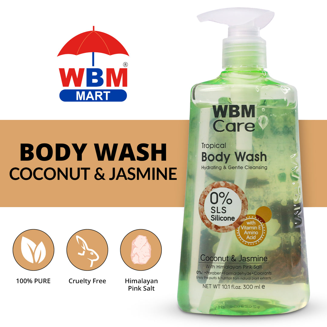 Body Wash Coconut &amp; Jasmine - 300ml | WBM Care