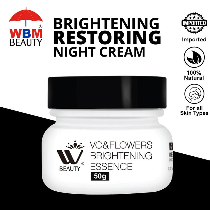Brightening Restoring Night Cream - 50g | WBM Beauty