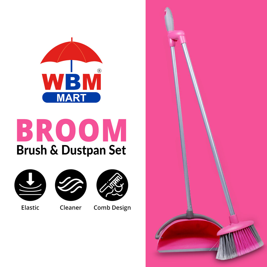 Broom Brush &amp; Dustpan Set | WBM Home